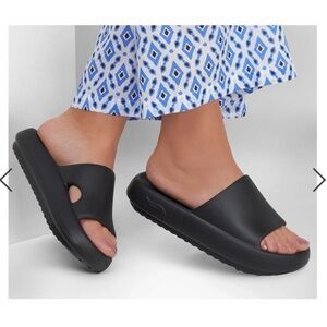 Skechers Black Slide Sandals